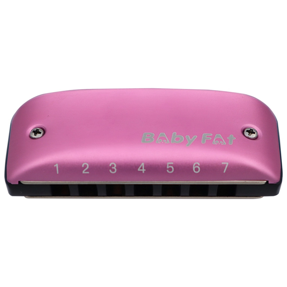 Imagem do produto Gaita Kongsheng Diatônica Baby Fat D Ré 14 Vozes Rosa