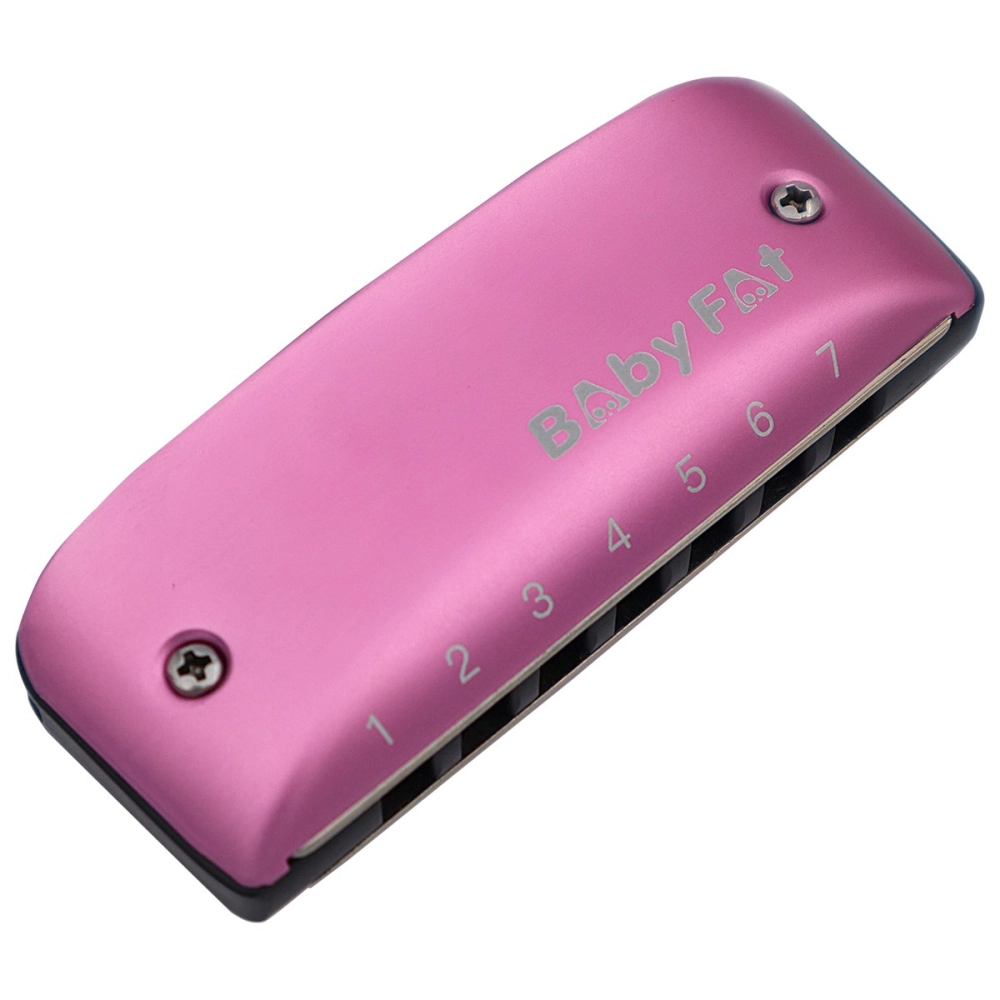 Imagem do produto Gaita Kongsheng Diatônica Baby Fat D Ré 14 Vozes Rosa