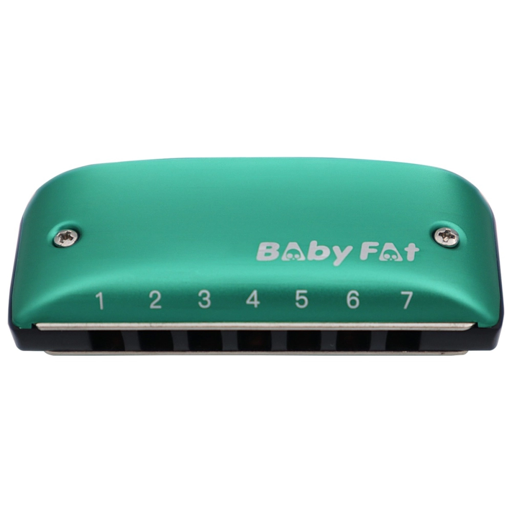 Imagem do produto Gaita Kongsheng Diatônica Baby Fat F Fá 14 Vozes Verde