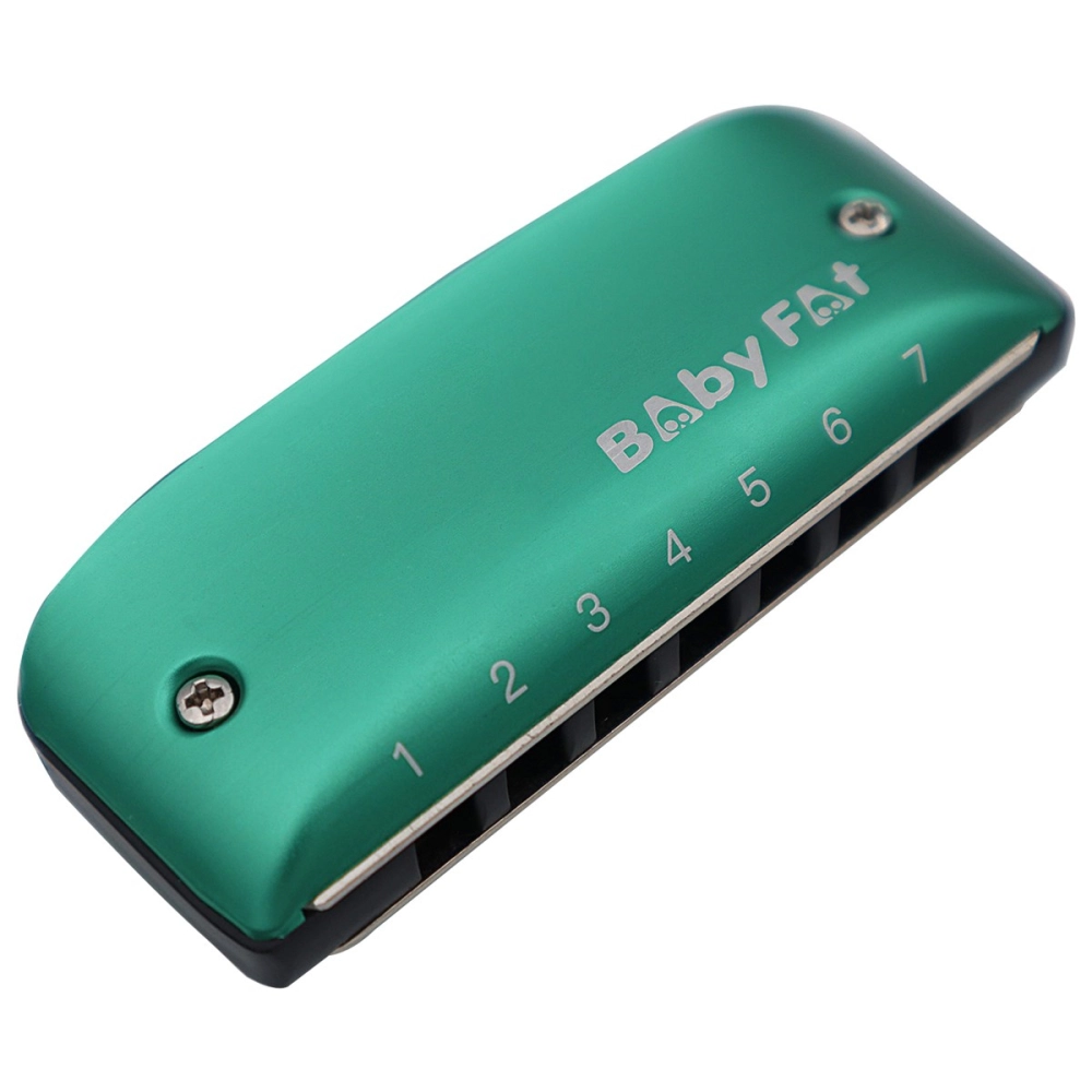 Imagem do produto Gaita Kongsheng Diatônica Baby Fat F Fá 14 Vozes Verde