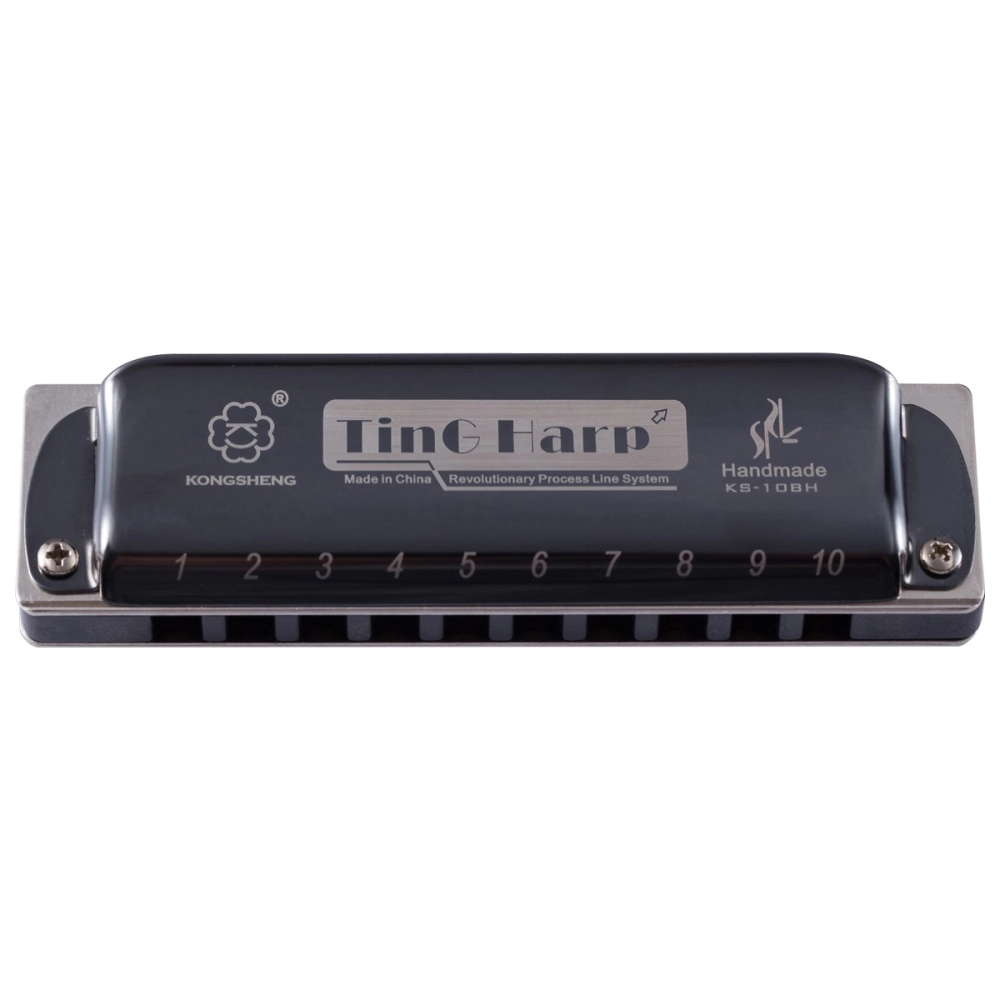 Imagem do produto Gaita Kongsheng Diatônica TingHarp C Dó KS-10BH Com Case