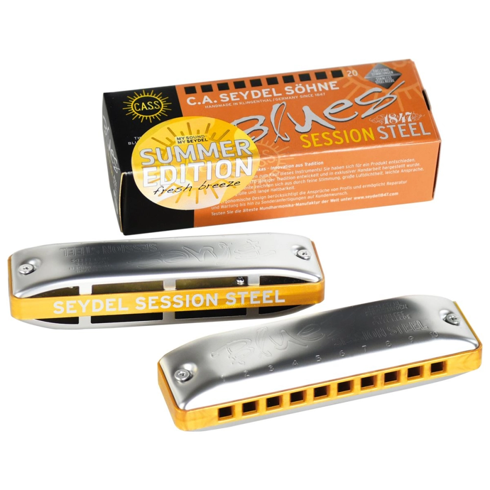 Imagem do produto Gaita Seydel Diatônica Summer Session Steel G Sol 10301GS 20 Vozes