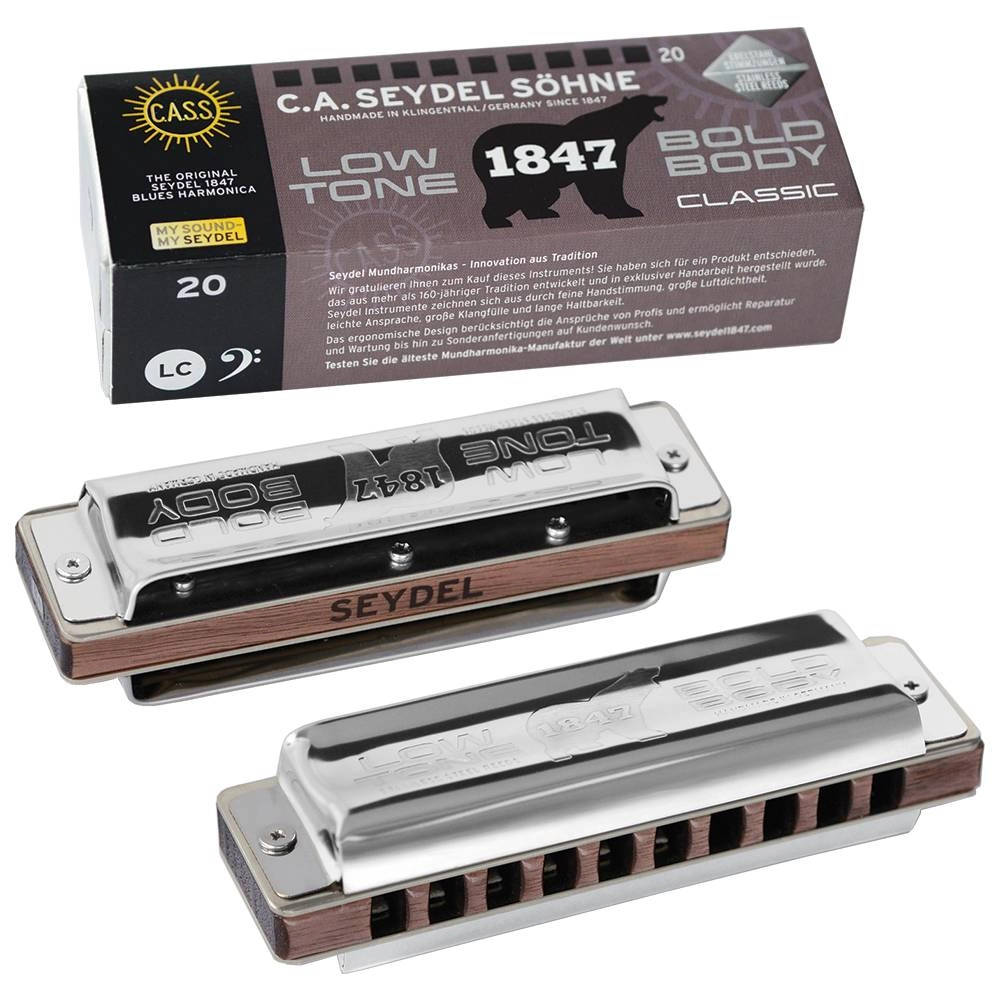 Imagem do produto Gaita Seydel Diatônica 1847 Classic DL Ré Low 16201DL Com Case