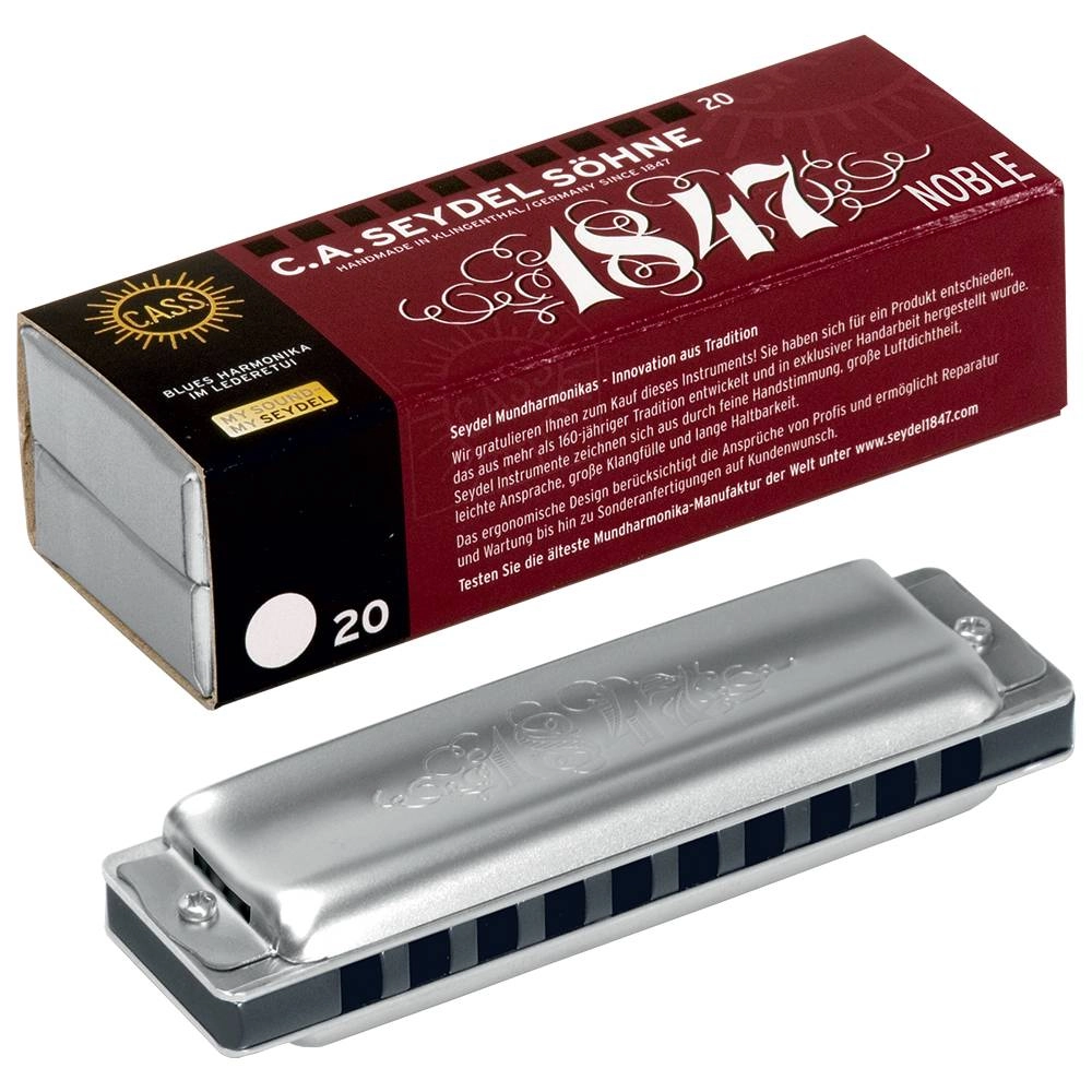 Imagem do produto Gaita Seydel Diatônica 1847 Noble C Dó 16501C Com Case