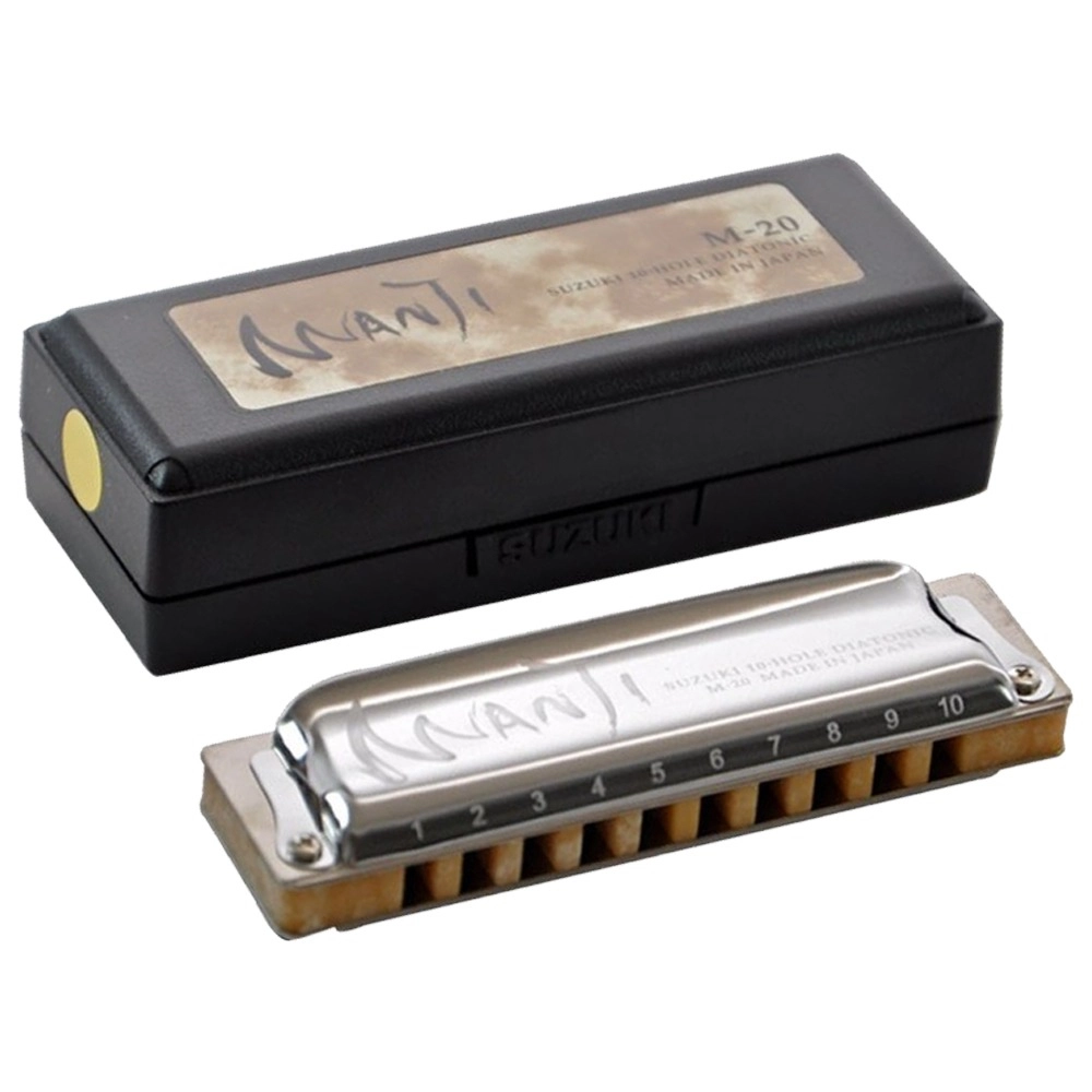 Imagem do produto Gaita Suzuki Diatônica Manji Eb Mi Bemol M20Eb Com Case