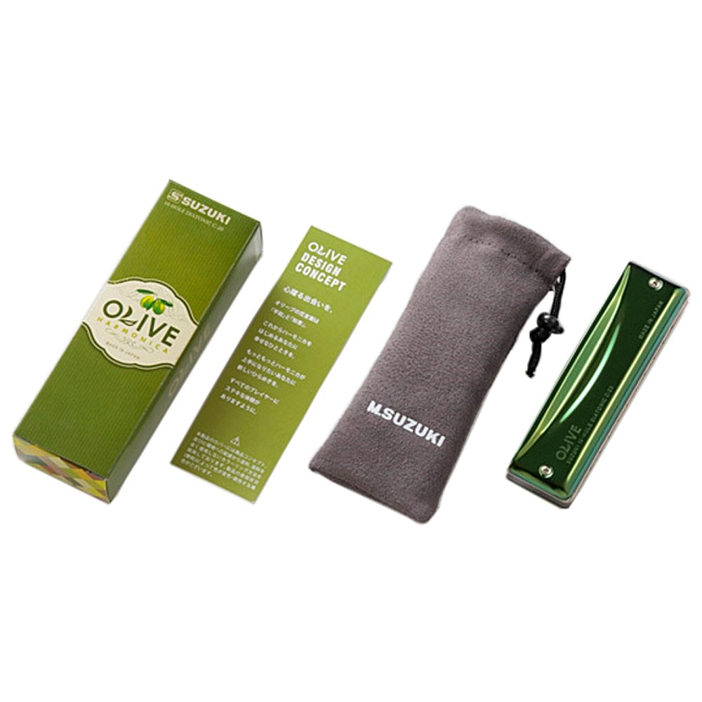 Imagem do produto Gaita Suzuki Diatônica Olive F Fá C20F 20 Vozes