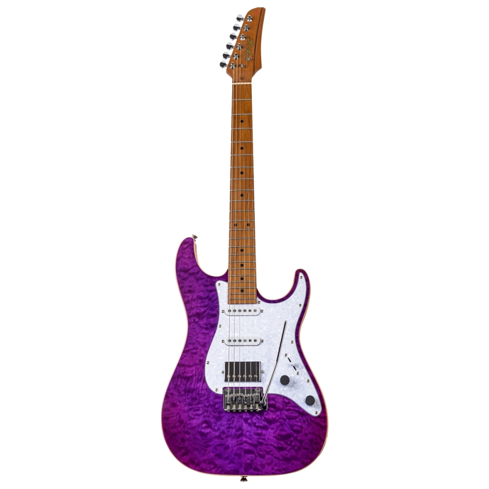 Imagem do produto Guitarra Seizi Katana Musashi Plus Quilted Amethyst Purple HSS