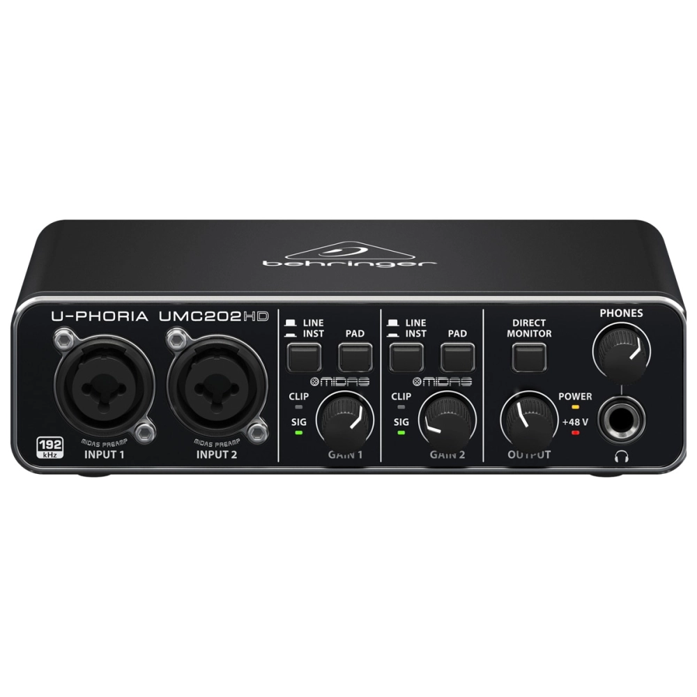 Imagem do produto Interface de áudio Behringer U-Phoria UMC202HD 2x2 USB