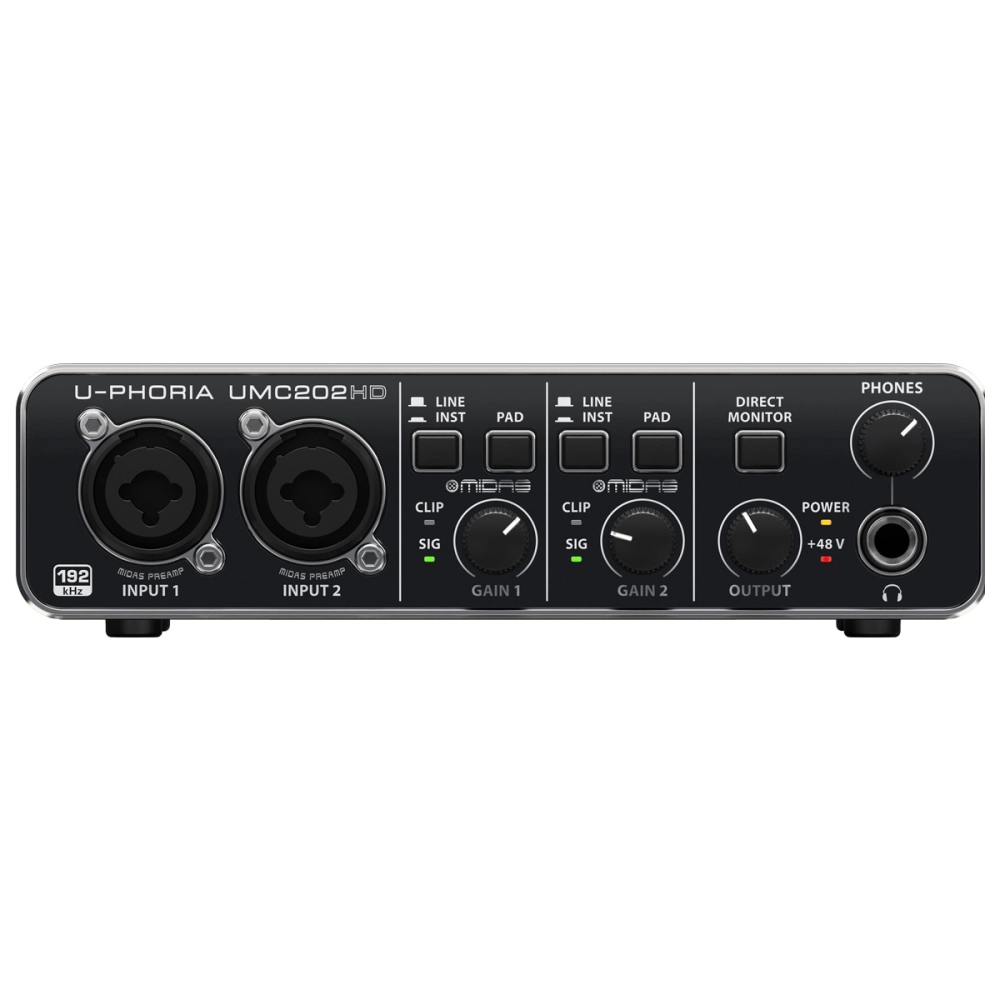Imagem do produto Interface de áudio Behringer U-Phoria UMC202HD 2x2 USB
