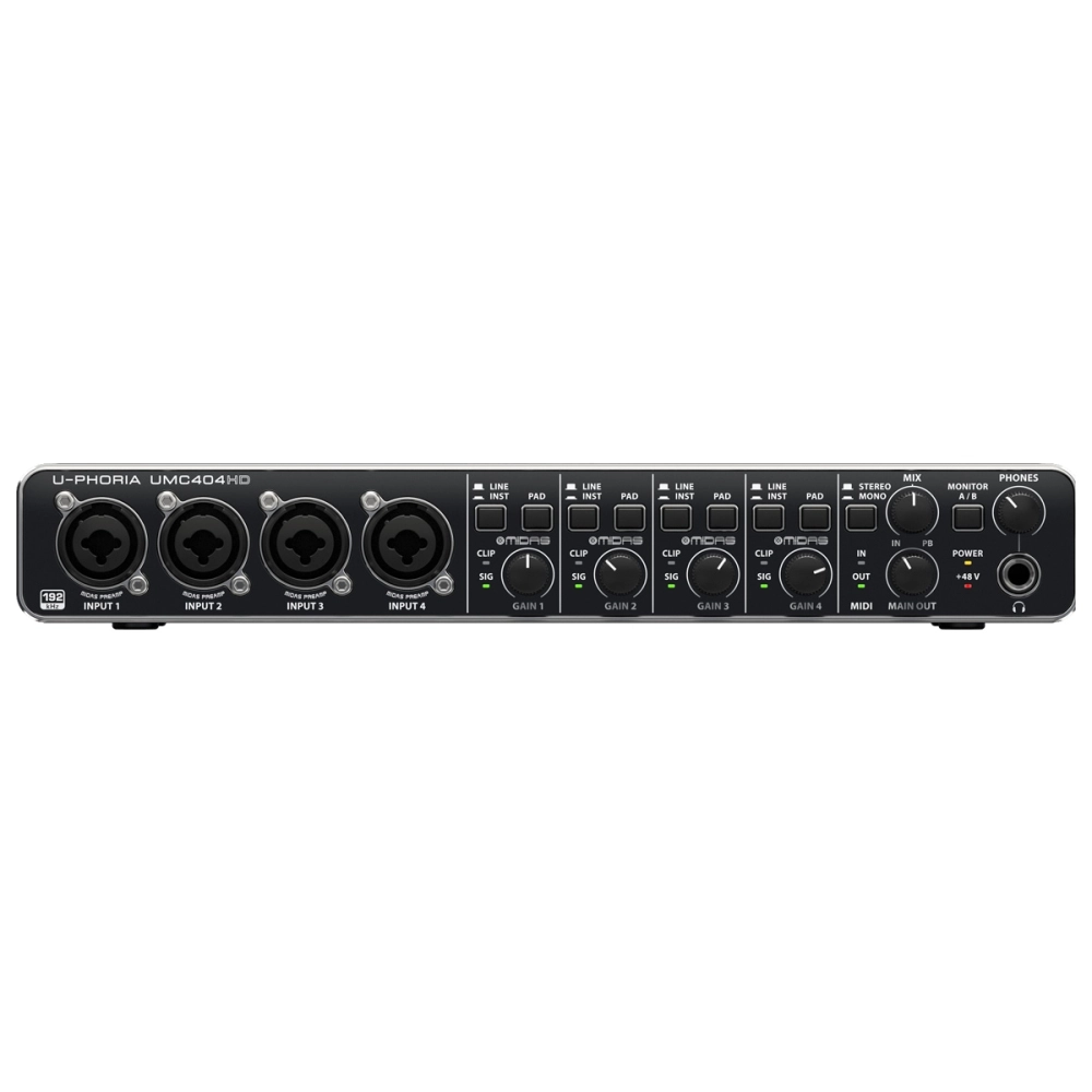 Imagem do produto Interface de áudio Behringer U-Phoria UMC404HD 4x4 USB