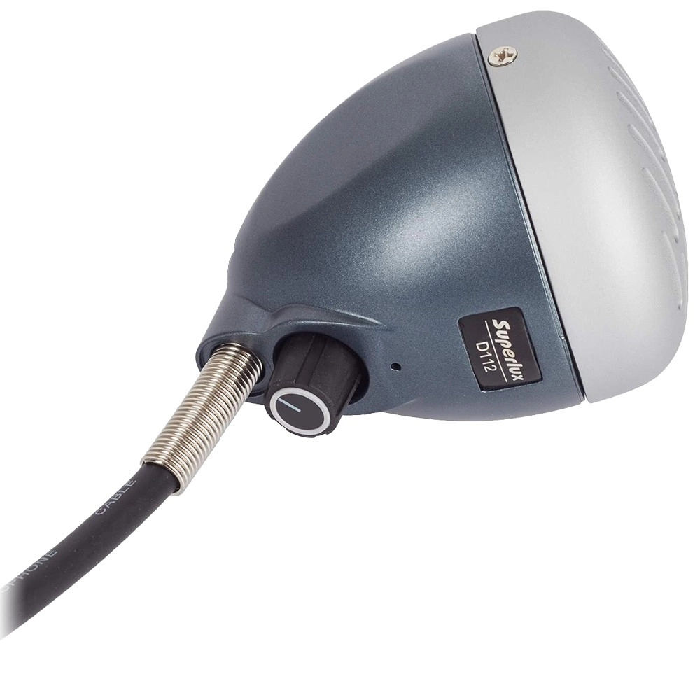 Imagem do produto Microfone Para Gaita Superlux Dinâmico Com Controle Volume D112C