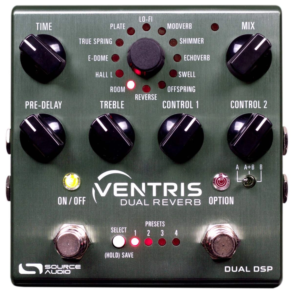 ギター source audio ventris dual reverb Pedal de Efeito Para Guitarra Source Audio Ventris Dual Reverb | 4