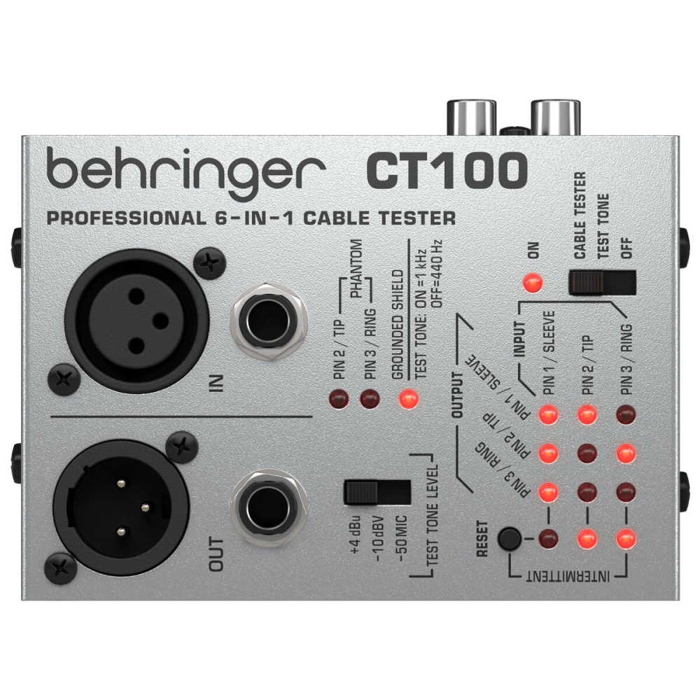 Imagem do produto Testador de Cabos Behringer Profissional 6 em 1 CT100